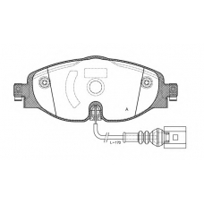 BPA1515.01 OPEN PARTS Комплект тормозных колодок, дисковый тормоз