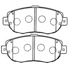 AKD-1324 ASVA Комплект тормозных колодок, дисковый тормоз