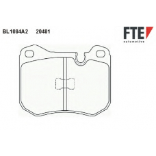 BL1084A2 FTE Комплект тормозных колодок, дисковый тормоз