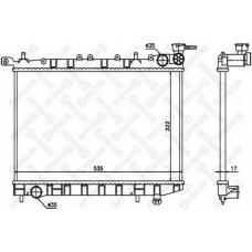 10-25097-SX STELLOX Радиатор, охлаждение двигателя