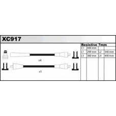 XC917 QUINTON HAZELL Комплект проводов зажигания