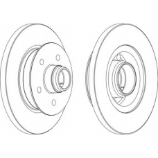 DDF542-1 FERODO Тормозной диск