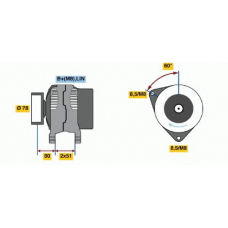 0 986 048 380 BOSCH Генератор