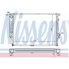60596A NISSENS Радиатор, охлаждение двигателя
