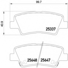 P 30 054 BREMBO Комплект тормозных колодок, дисковый тормоз