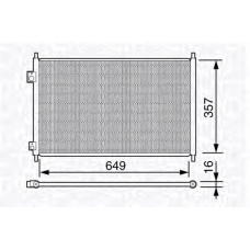 350203665000 MAGNETI MARELLI Конденсатор, кондиционер