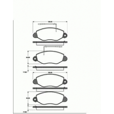 1501222263 S.b.s. Комплект тормозных колодок, дисковый тормоз