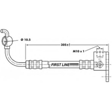 FBH6809 FIRST LINE Тормозной шланг