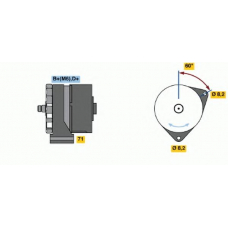 0 120 489 065 BOSCH Генератор