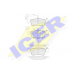 181815 ICER Комплект тормозных колодок, дисковый тормоз
