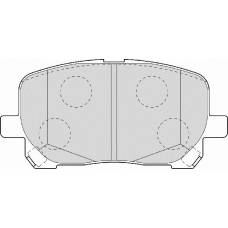 FD6992A NECTO Комплект тормозных колодок, дисковый тормоз