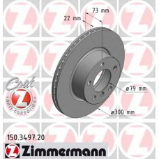 150.3497.20 ZIMMERMANN Тормозной диск