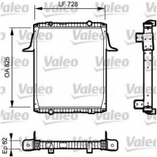 732329 VALEO Радиатор, охлаждение двигателя