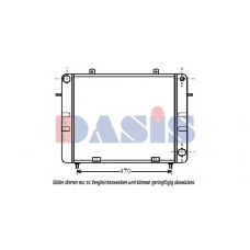 150490N AKS DASIS Радиатор, охлаждение двигателя