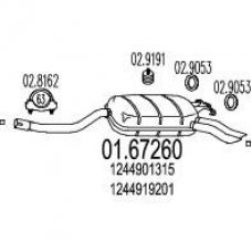 01.67260 MTS Глушитель выхлопных газов конечный