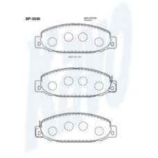 BP-5536 KAVO PARTS Комплект тормозных колодок, дисковый тормоз