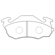 PN-7251 JNBK Колодки тормозные