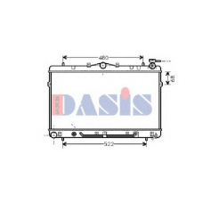 560230N AKS DASIS Радиатор, охлаждение двигателя
