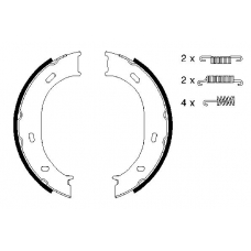 0 986 487 610 BOSCH Комплект тормозных колодок, стояночная тормозная с