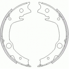 Z4729.00 WOKING Комплект тормозных колодок, стояночная тормозная с
