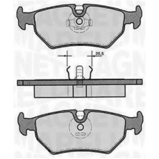 363916060242 MAGNETI MARELLI Комплект тормозных колодок, дисковый тормоз