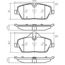 K821000 Vema Комплект тормозных колодок, дисковый тормоз