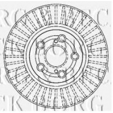 BBD4458 BORG & BECK Тормозной диск