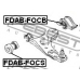 FDAB-FOCB FEBEST Подвеска, рычаг независимой подвески колеса