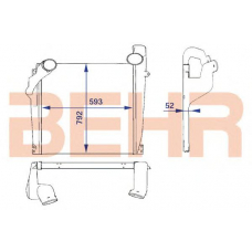 2204112 BEHR Intercooler