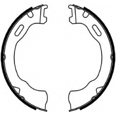 FSB4042 FERODO Комплект тормозных колодок, стояночная тормозная с