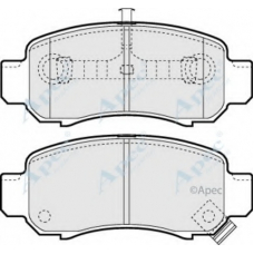 PAD1280 APEC Комплект тормозных колодок, дисковый тормоз