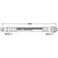 FBH7324 FIRST LINE Тормозной шланг