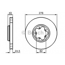 0 986 479 B28 BOSCH Тормозной диск