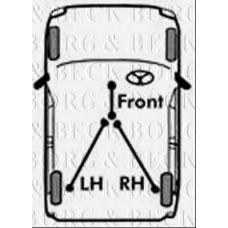 BKB3021 BORG & BECK Трос, стояночная тормозная система