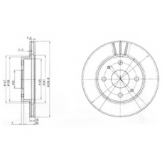 BG3555 DELPHI Тормозной диск