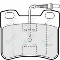 PAD516 APEC Комплект тормозных колодок, дисковый тормоз