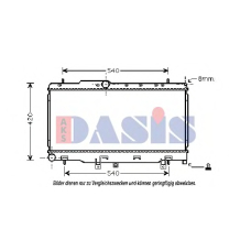 350036N AKS DASIS Радиатор, охлаждение двигателя