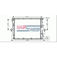 1300031 KUHLER SCHNEIDER Радиатор, охлаждение двигател