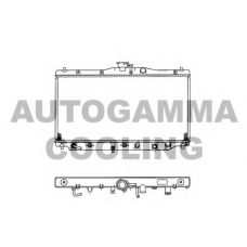 100404 AUTOGAMMA Радиатор, охлаждение двигателя