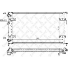 10-25108-SX STELLOX Радиатор, охлаждение двигателя