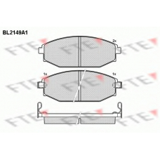 BL2149A1 FTE Комплект тормозных колодок, дисковый тормоз