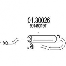 01.30026 MTS Предглушитель выхлопных газов