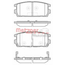 0877.02 METZGER Комплект тормозных колодок, дисковый тормоз
