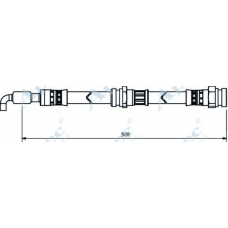 HOS4031 APEC Тормозной шланг