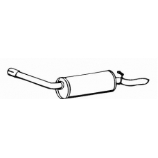 08888 WALKER Глушитель выхлопных газов конечный