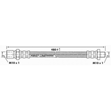 FBH6477 FIRST LINE Тормозной шланг