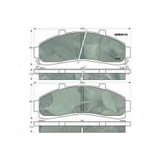 GDB4010 TRW Комплект тормозных колодок, дисковый тормоз