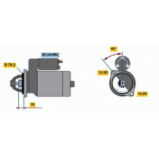 0 986 022 490 BOSCH Стартер