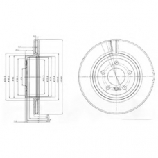 BG3938 DELPHI Тормозной диск