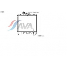 HD2020 AVA Радиатор, охлаждение двигателя
